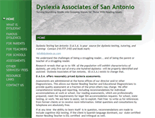 Tablet Screenshot of dyslexia-sa.com